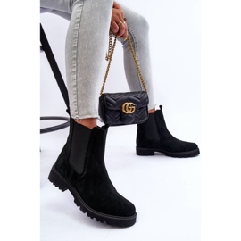 Botines Jodhpur Ante Negro Nicole 2672 7