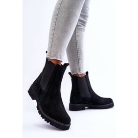 Botines Jodhpur Ante Negro Nicole 2672 5