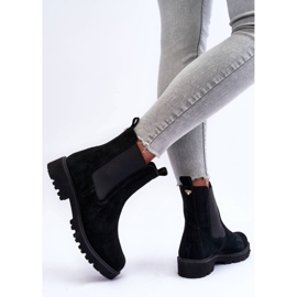Botines Jodhpur Ante Negro Nicole 2672 6