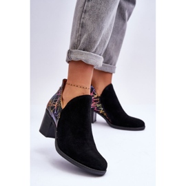 Botas De Mujer De Piel Con Tacón Maciejka 04492-99 Negro 3
