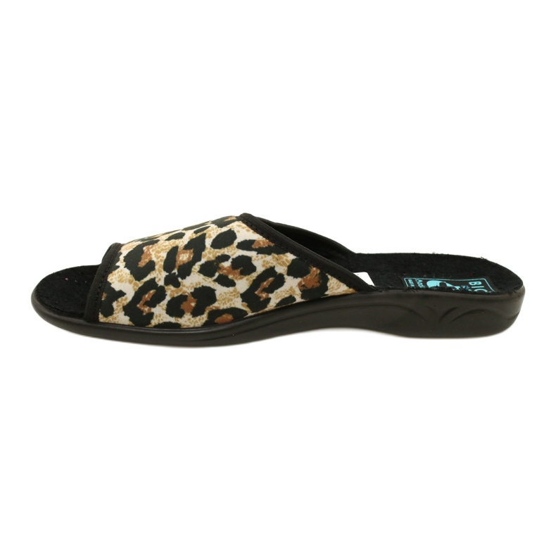 Adanex 16833 zapatillas de estar por casa mujer leopardo negro 2