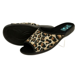 Adanex 16833 zapatillas de estar por casa mujer leopardo negro 4