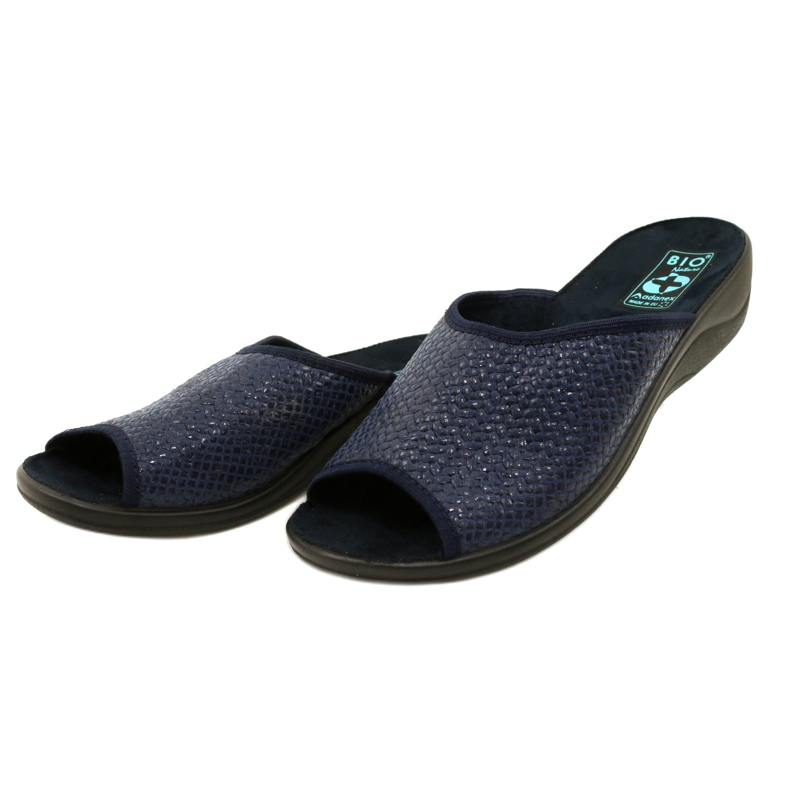 Pantuflas Mujer Espiga Adanex 26039 Azul Marino 3