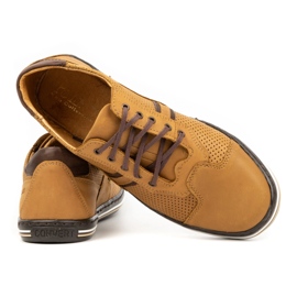 Polbut Zapatos casual hombre piel 1801P rojo naranja 3