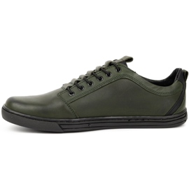 Polbut Zapatos casual hombre piel 2121/2 kaki verde 7