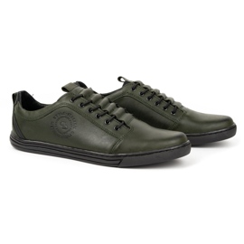 Polbut Zapatos casual hombre piel 2121/2 kaki verde 8