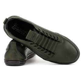 Polbut Zapatos casual hombre piel 2121/2 kaki verde 2