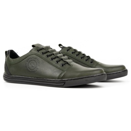 Polbut Zapatos casual hombre piel 2121/2 kaki verde 5