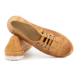 WASAK Zapatos mujer sneakers piel 0626W rojo naranja 4