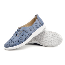 WASAK Zapatos mujer verano piel 625P azul 3