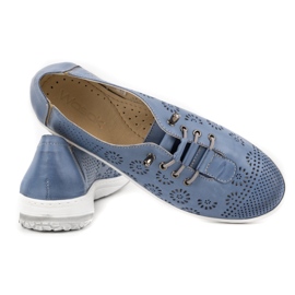 WASAK Zapatos mujer verano piel 625P azul 4