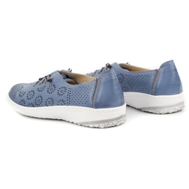 WASAK Zapatos mujer verano piel 625P azul 5