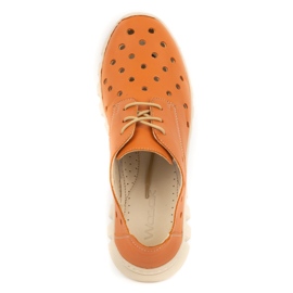 WASAK Zapatos mujer sneakers piel 0692W naranja 1