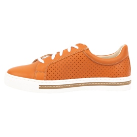 WASAK Zapatos mujer sneakers piel 0675W naranja 6