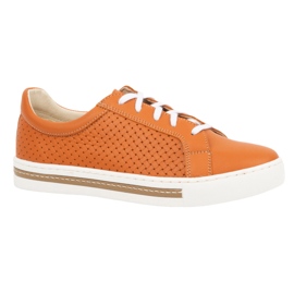 WASAK Zapatos mujer sneakers piel 0675W naranja 7