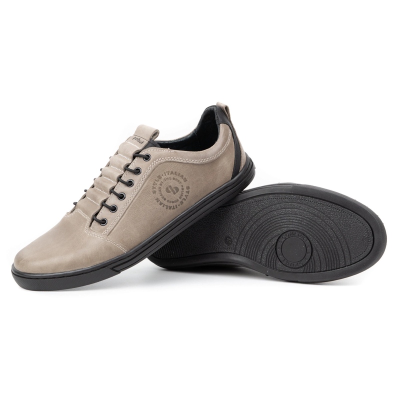 Polbut Zapatos casual hombre piel 2121/2 gris 2 Polbut Zapatos casual hombre piel 2121/2 gris 2