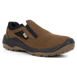 Fagum-Stomil Botas de trabajo de cuero para hombre Techwork 1125 marrón 2