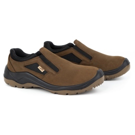 Fagum-Stomil Botas de trabajo de cuero para hombre Techwork 1125 marrón 3