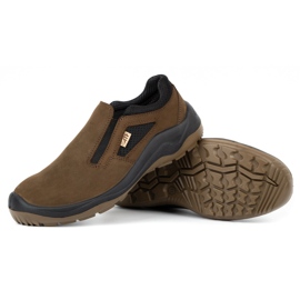 Fagum-Stomil Botas de trabajo de cuero para hombre Techwork 1125 marrón 4