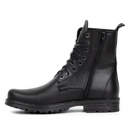 Polbut Botas Chelsea de hombre militar polaco 2118ŚW cuero negro 1
