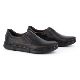 Polbut Mocasines de hombre sin cordones J51 kabir negro 2