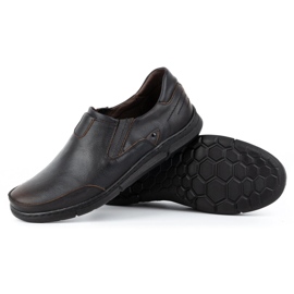 Polbut Mocasines de hombre sin cordones J51 kabir negro 3