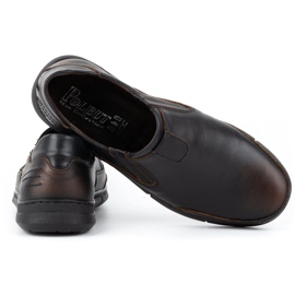 Polbut Mocasines de hombre sin cordones J51 kabir negro 4