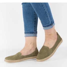 WASAK Zapatos mujer piel alpargatas 0646W verde 5