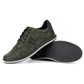 Polbut Zapatos casual hombre piel 1801p verde 3