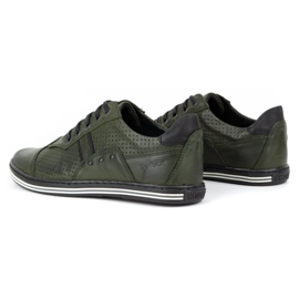 Polbut Zapatos casual hombre piel 1801p verde 5