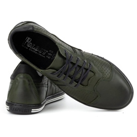 Polbut Zapatos casual hombre piel 1801p verde 6
