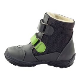 Bartuś botas Botas con membrana 315 para velcro gris/verde 2
