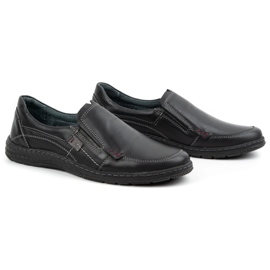 Olivier Mocasines hombre piel 943MA negro 2