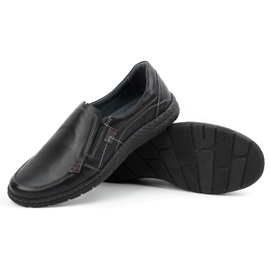 Olivier Mocasines hombre piel 943MA negro 3