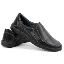Olivier Mocasines hombre piel 943MA negro 4