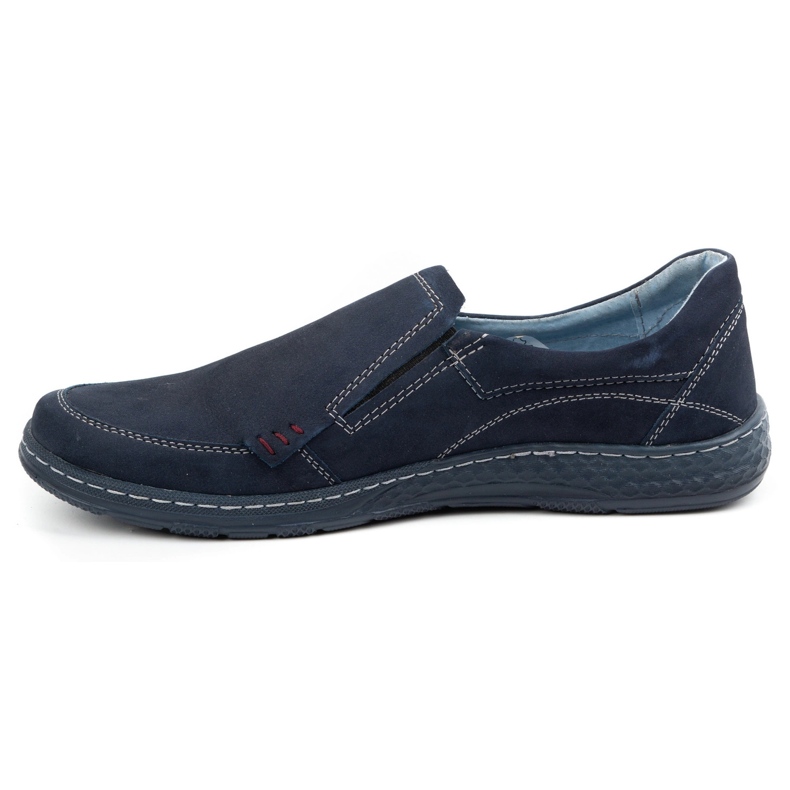Olivier Mocasines hombre piel 943MA azul marino 1