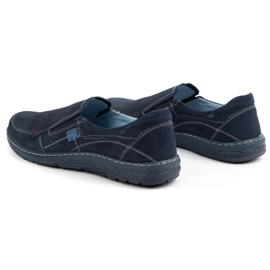 Olivier Mocasines hombre piel 943MA azul marino 5