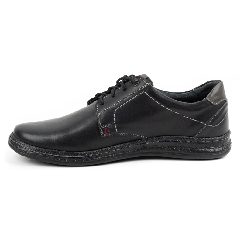 Olivier Zapatos casual hombre piel 930MA negro 1