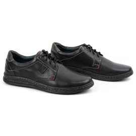 Olivier Zapatos casual hombre piel 930MA negro 2