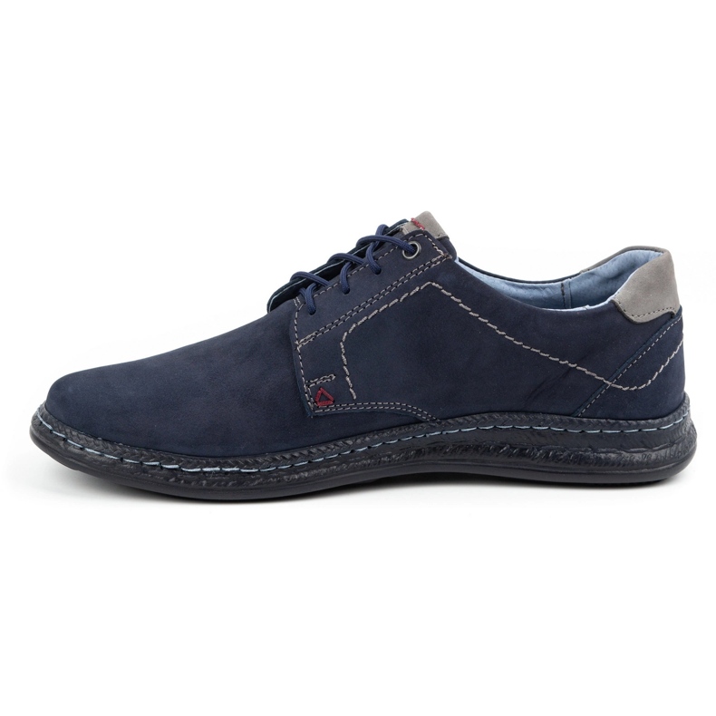 Olivier Zapatos casual hombre piel 930MA azul marino 1