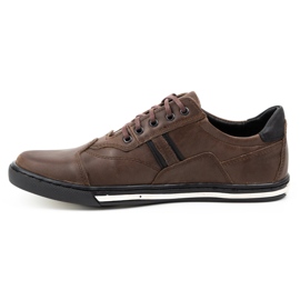 Polbut Zapatos casual de hombre 1801 Ns marrón oscuro 1