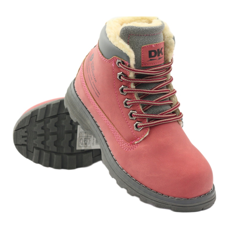 DK Botas de montaña de invierno con cremallera 75009 rosado 3