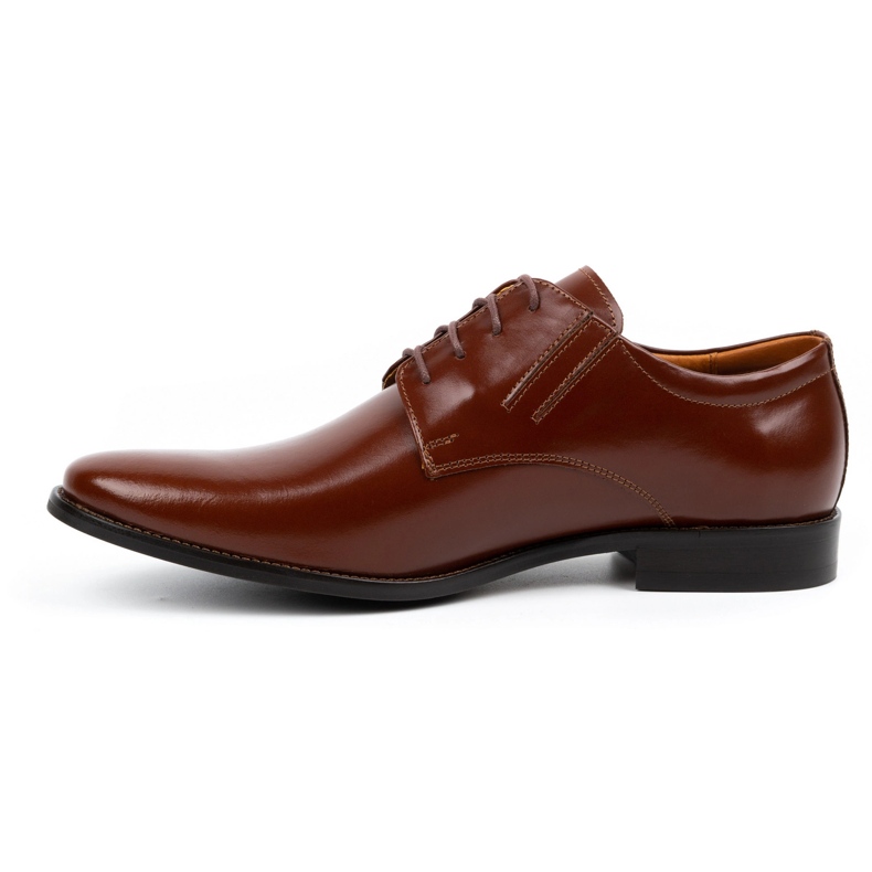 Olivier Zapatos de vestir hombre piel 480 charol marron marrón 1