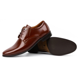 Olivier Zapatos de vestir hombre piel 480 charol marron marrón 3