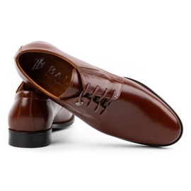 Olivier Zapatos de vestir hombre piel 480 charol marron marrón 4