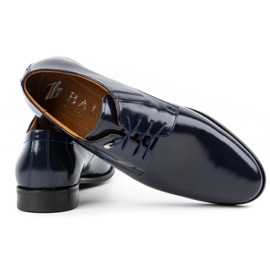 Olivier Zapatos de vestir hombre piel charol 480 azul marino 4