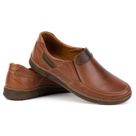 Olivier Zapato slip-on de hombre en piel 62K marrón 6