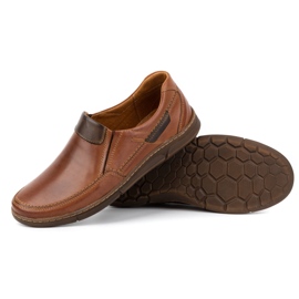Olivier Zapato slip-on de hombre en piel 62K marrón 5