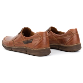 Olivier Zapato slip-on de hombre en piel 62K marrón 7