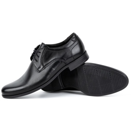 Kampol Zapatos de hombre elegantes en piel 344KAM negro 4